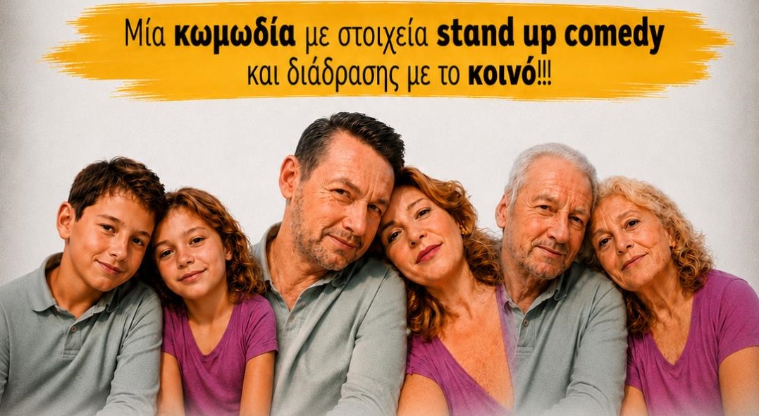 Η κωμωδία «Το νόημα της ζωής» την Τετάρτη στον Αμπελώνα