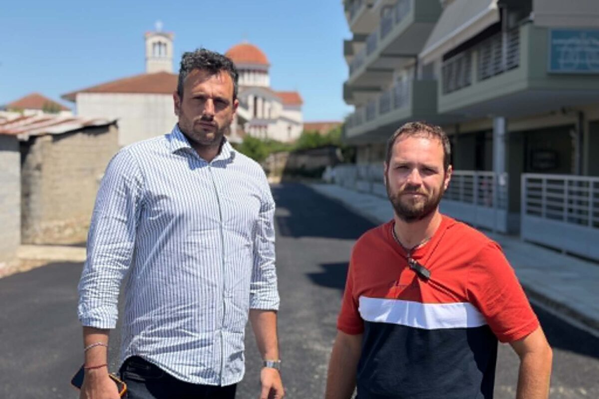 Ασφαλτοστρώθηκε η οδός Ιωάννη Πέζαρου στον Τύρναβο