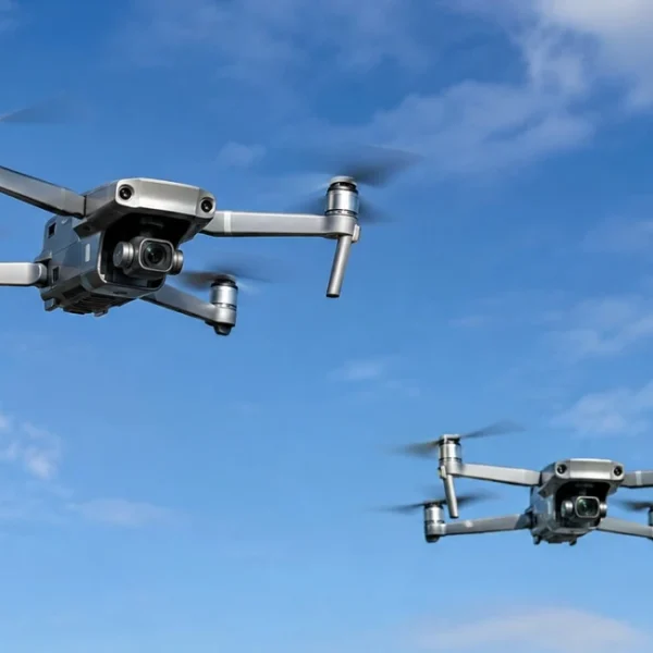 Drones πάνω από γερμανική στρατιωτική βάση με υπόγεια αποθήκη και εγκαταστάσεις Patriot