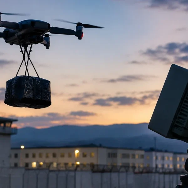Με drone προσπάθησαν να περάσουν κινητά στις φυλακές Λάρισας – Το κατέρριψε το anti-drone σύστημα «Τεύκρος»