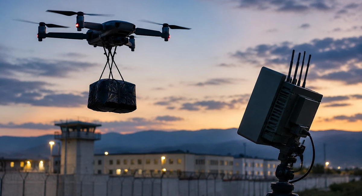 Με drone προσπάθησαν να περάσουν κινητά στις φυλακές Λάρισας – Το κατέρριψε το anti-drone σύστημα «Τεύκρος»