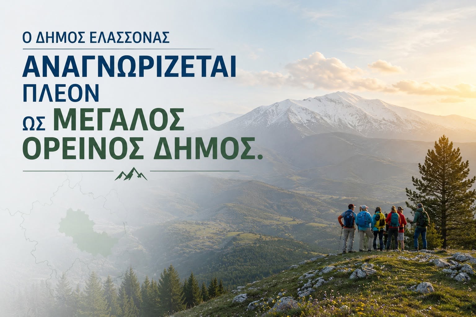 Στους ορεινούς δήμους ο δήμος Ελασσόνας