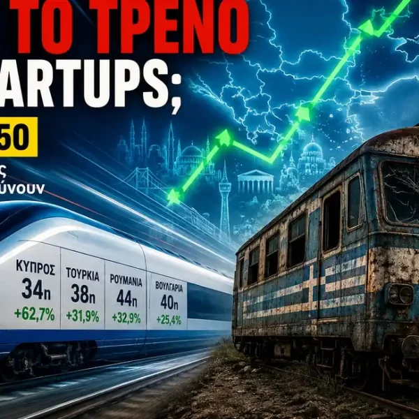 Η Ελλάδα χάνει το τρένο των startups: Εκτός top 50 την ώρα που Κύπρος, Τουρκία, Ρουμανία, Βουλγαρία, Βόρεια Μακεδονία και Αλβανία επιταχύνουν