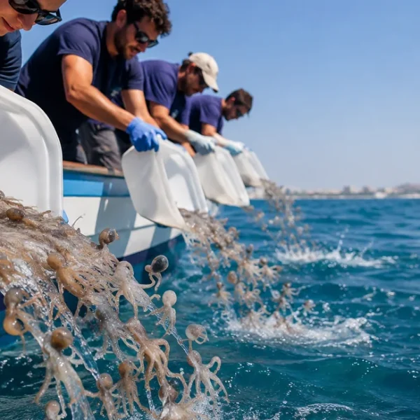 Η Ιταλία ρίχνει στην Αδριατική 150.000 χταπόδια για να «πολεμήσουν» τα μπλε καβούρια