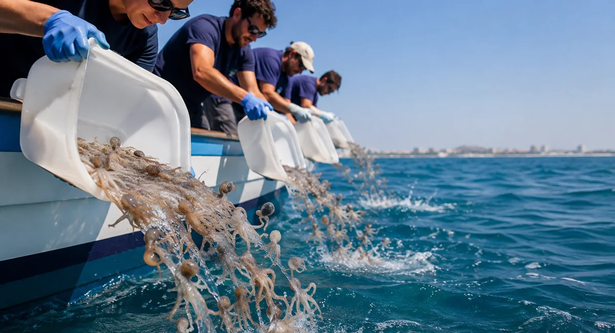 Η Ιταλία ρίχνει στην Αδριατική 150.000 χταπόδια για να «πολεμήσουν» τα μπλε καβούρια