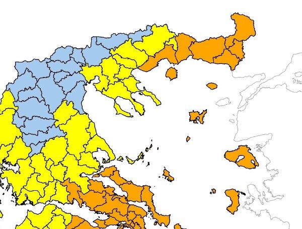 Κίνδυνος πρόκλησης πυρκαγιάς κατηγορίας 3 την Τετάρτη 12/8 σε Καρδίτσα, Λάρισα, Μαγνησία και Σποράδες