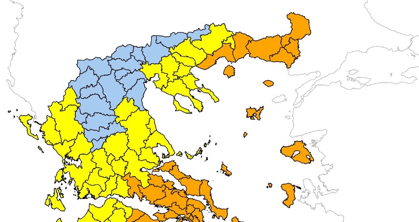 Κίνδυνος πρόκλησης πυρκαγιάς κατηγορίας 3 την Τετάρτη 12/8 σε Καρδίτσα, Λάρισα, Μαγνησία και Σποράδες