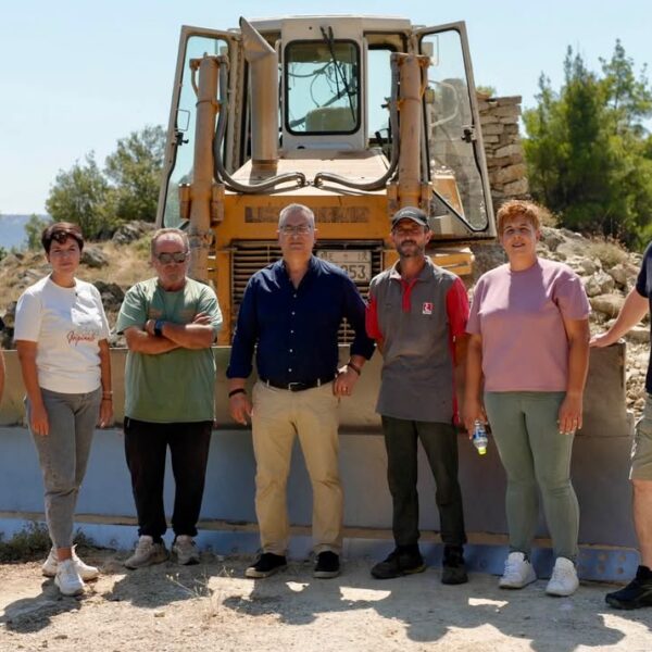 Αυτοψία της Μαρίας Γαλλιού σε έργα αγροτικής οδοποιίας στην Ελασσόνα