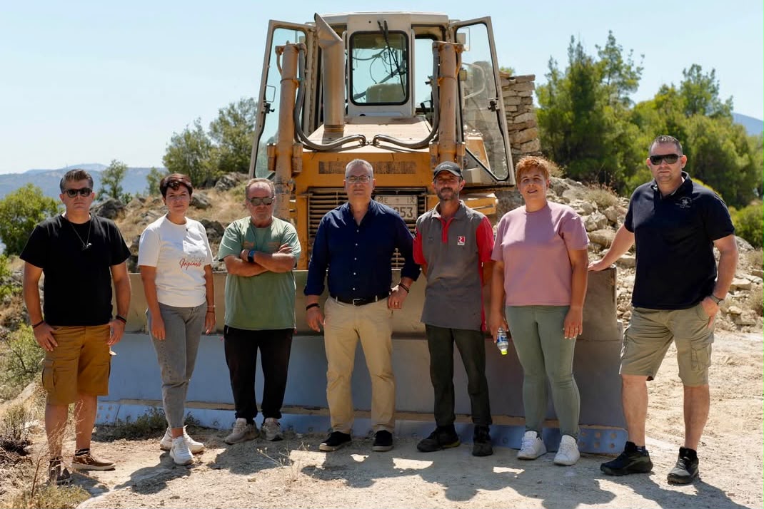 Αυτοψία της Μαρίας Γαλλιού σε έργα αγροτικής οδοποιίας στην Ελασσόνα