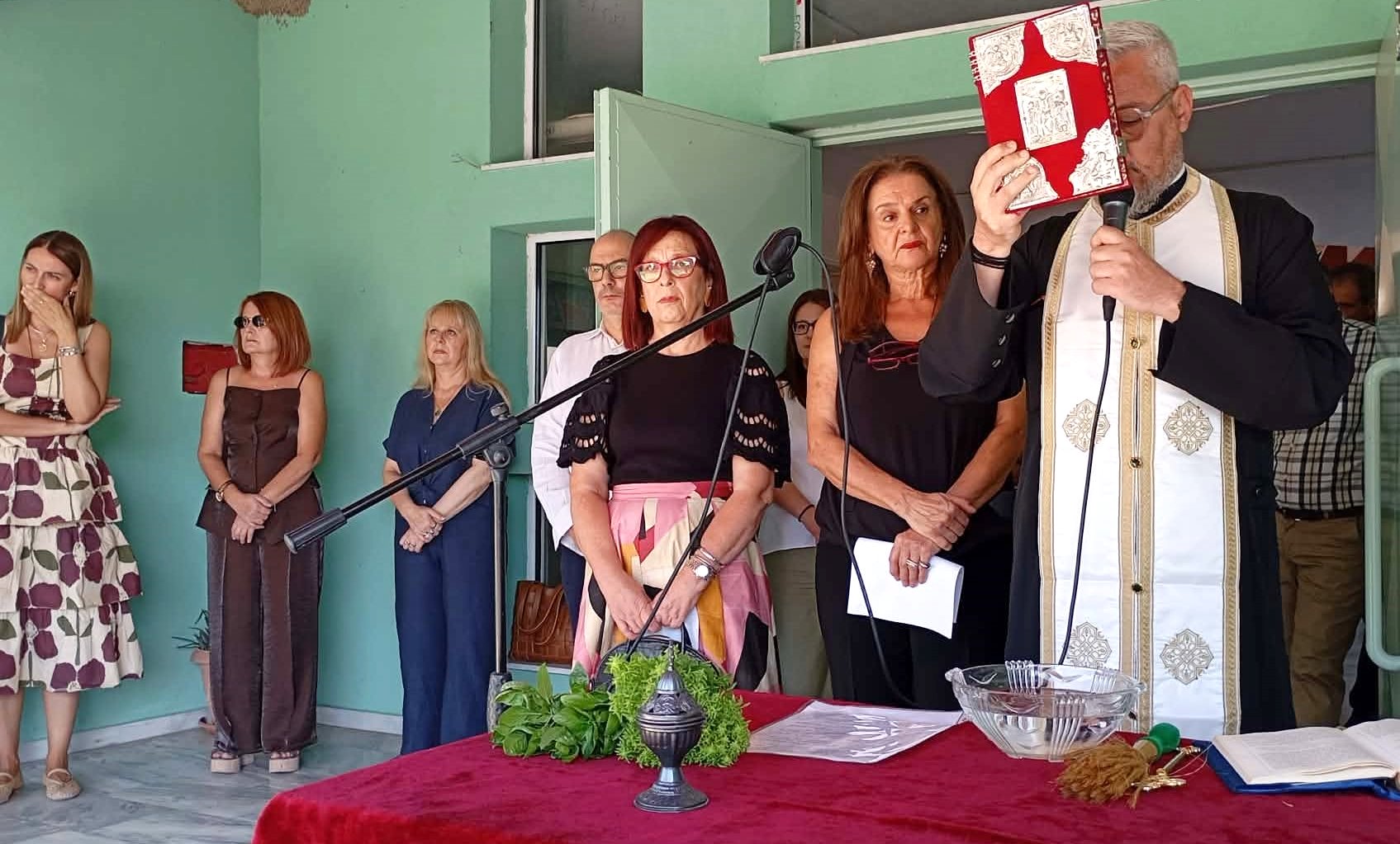 Ο αγιασμός στο ΕΠΑΛ Τυρνάβου