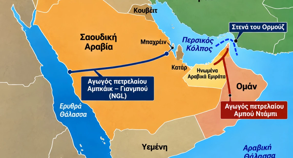 Επίθεση στον σαουδαραβικό αγωγό που παρακάμπτει τα Στενά του Ορμούζ – Τα drones ξεκίνησαν από ιρακινό έδαφος