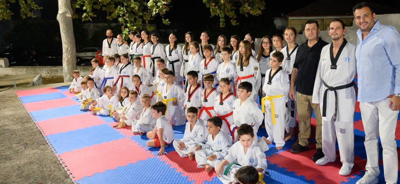 Δυναμική παρουσία του Α.Ο. Ταεκβοντό «ΕΥ ΖΗΝ» Αμπελώνα στη Γιορτή Κρασιού 2026