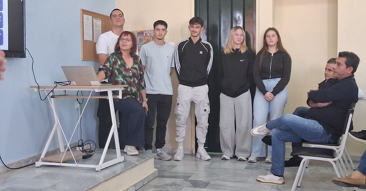 Διάχυση αποτελεσμάτων του ευρωπαϊκού προγράμματος Erasmus+ στο 11ο ΓΕΛ Λάρισας