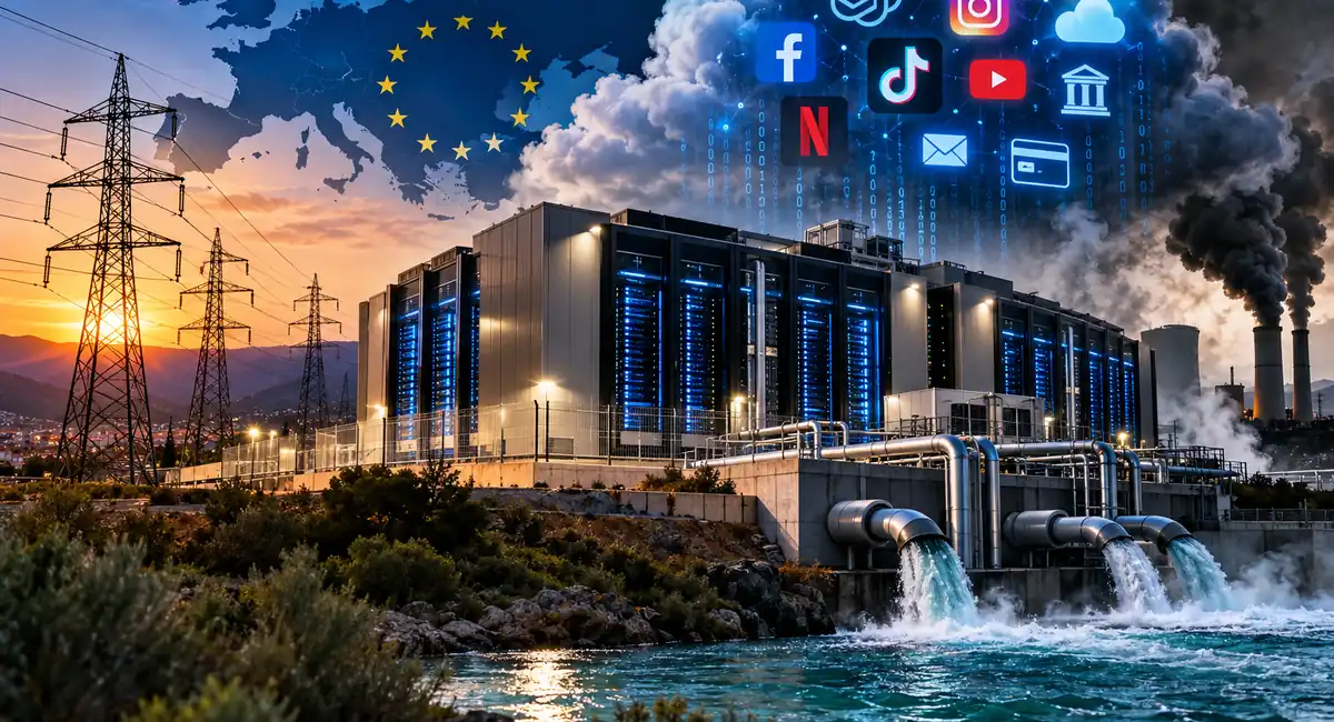 Data centers: Η Ευρώπη βάζει περιορισμούς, η Ελλάδα σχεδιάζει νέες επενδύσεις – Στο επίκεντρο και η Λάρισα, με ρεύμα, νερό και αέρα στον λογαριασμό