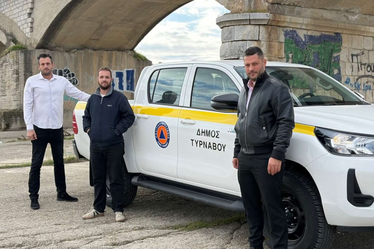 Νέο όχημα 4×4 για τις ανάγκες της Πολιτικής Προστασίας και των υπηρεσιών του Δήμου Τυρνάβου
