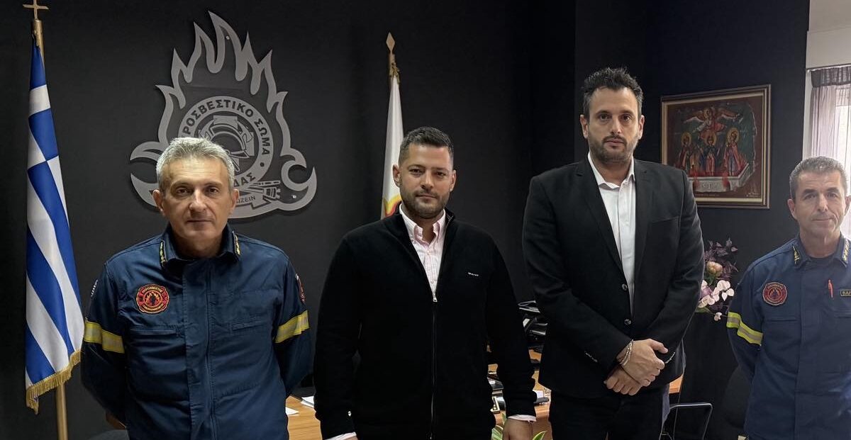 Συζήτησαν για Πολιτική Προστασία και για ίδρυση Πυροσβεστικού Σταθμού στον Τύρναβο